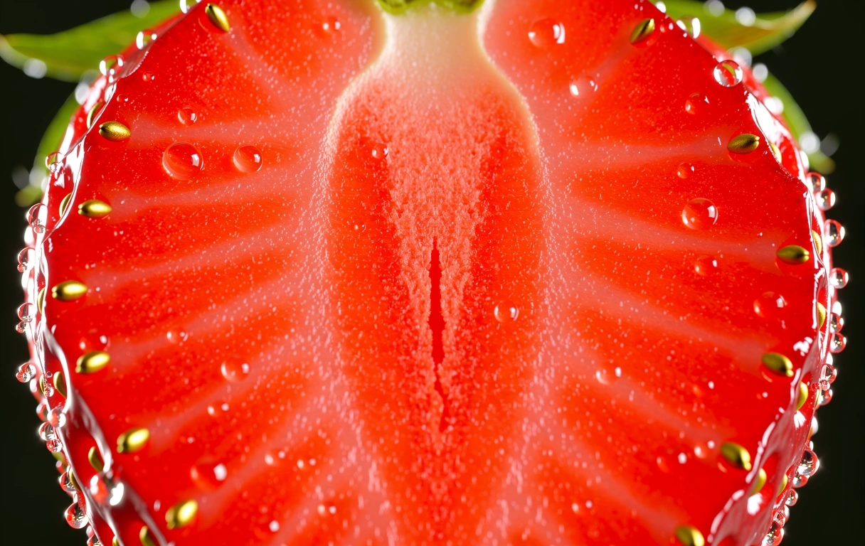 Căpșuni macro